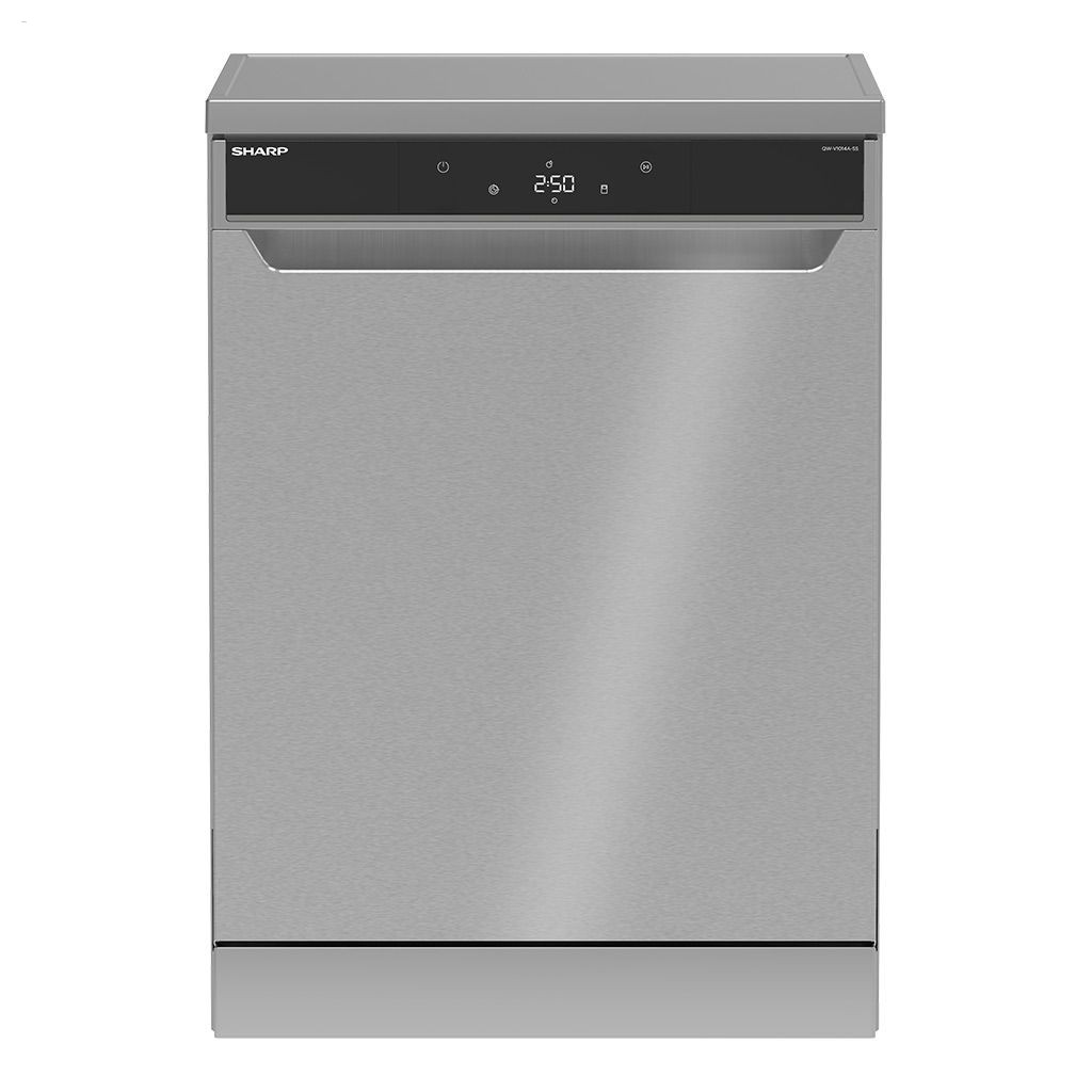 SHARP Dishwasher 14 Person 60 cm Inverter Digital 10 Programs Stainless QW-V1014A-SS