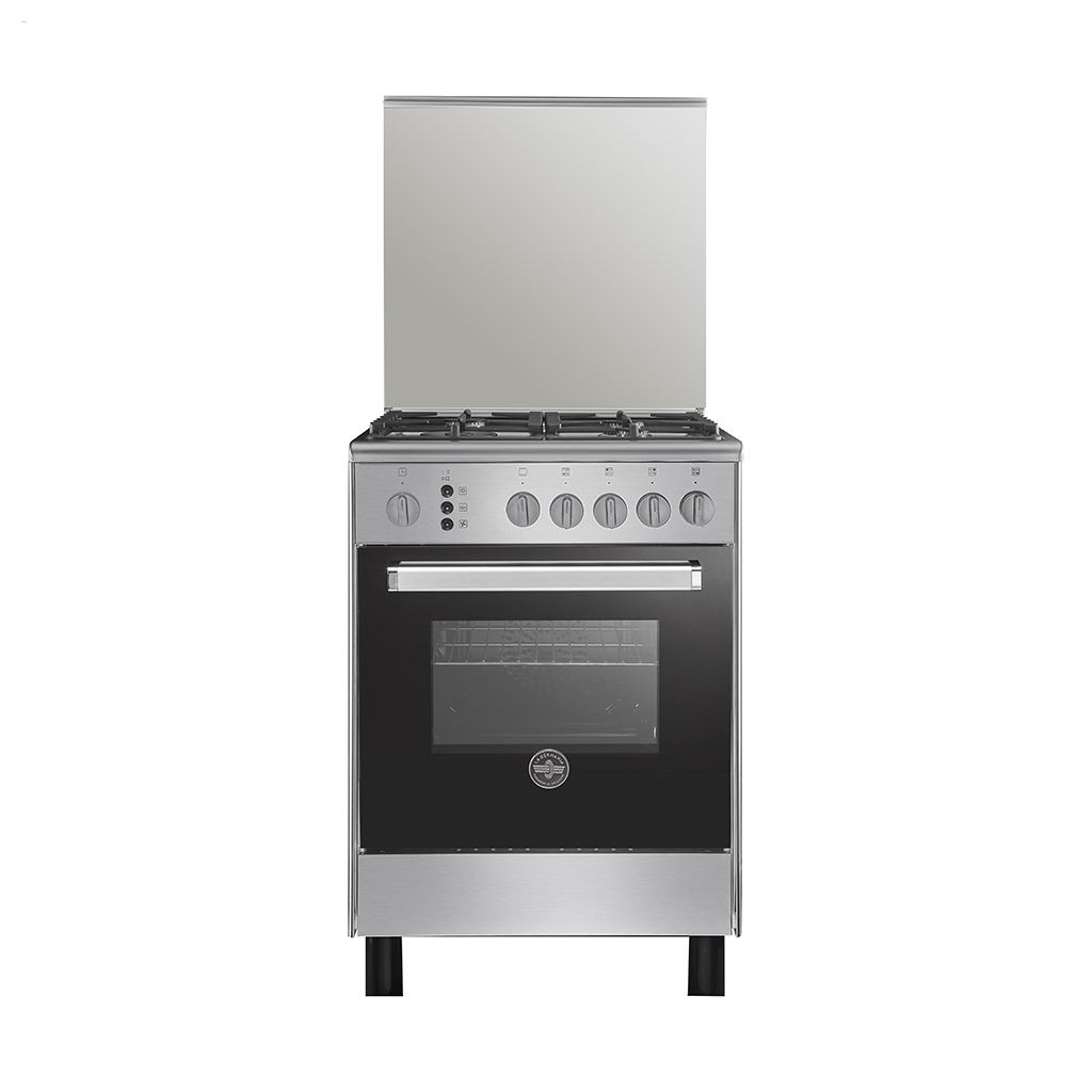 LA GERMANIA Cooker 60 x 60 - 4 Gas Burners Stainless x Black 6C40GRB1X4AWW