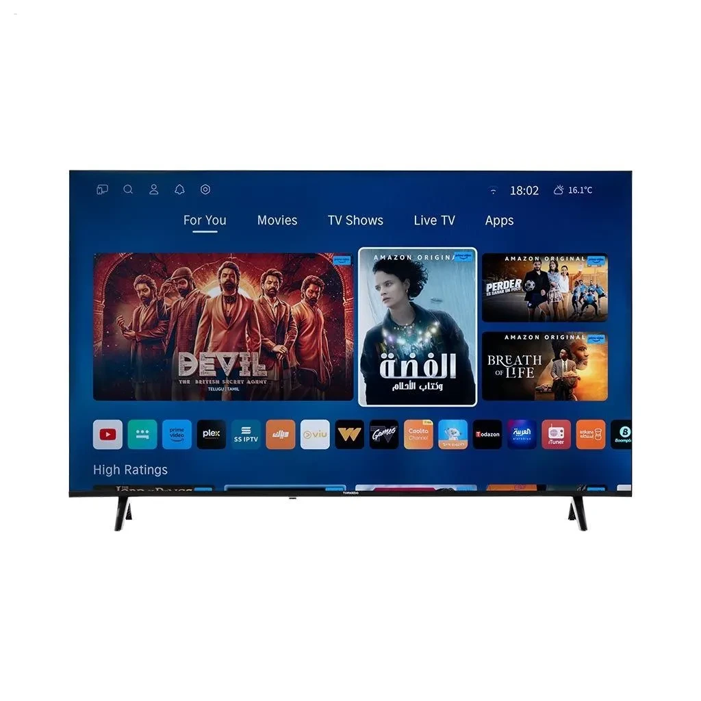 Tornado Frameless 58 Inch 4K UHD Smart DLED TV - 58US4600E